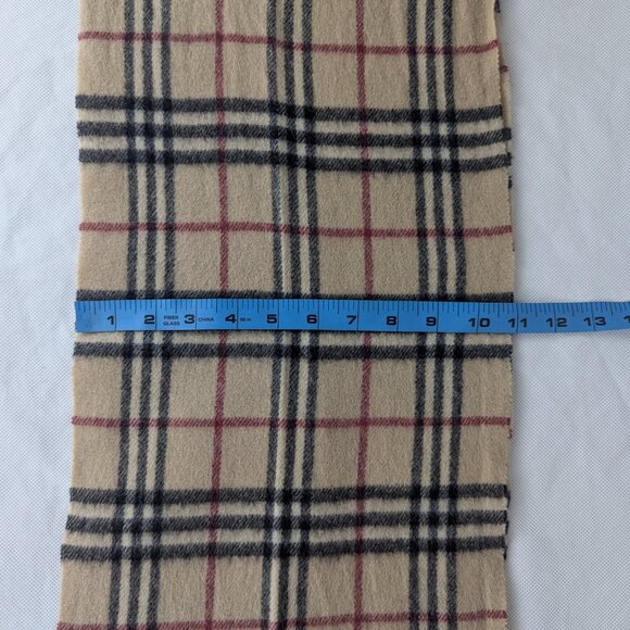 Burberry Scarf Beige – Unisex Check – Pre-Loved - 10 Cashmere 90 Merino wool - Picture 7 of 7